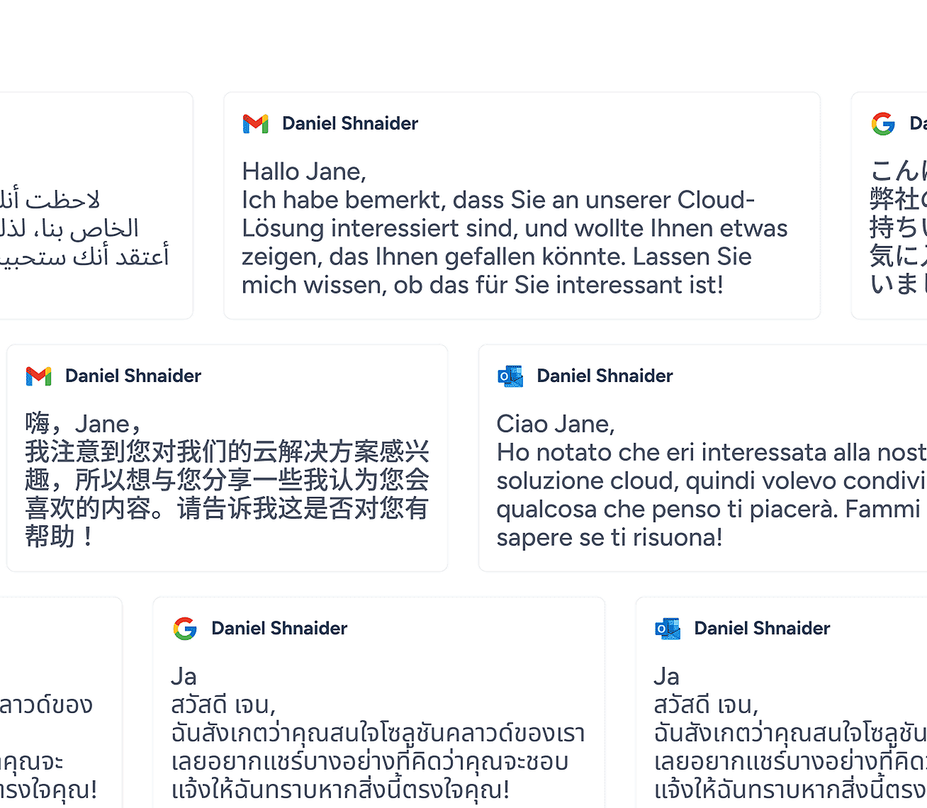 Email warm-up in more than 30 languages