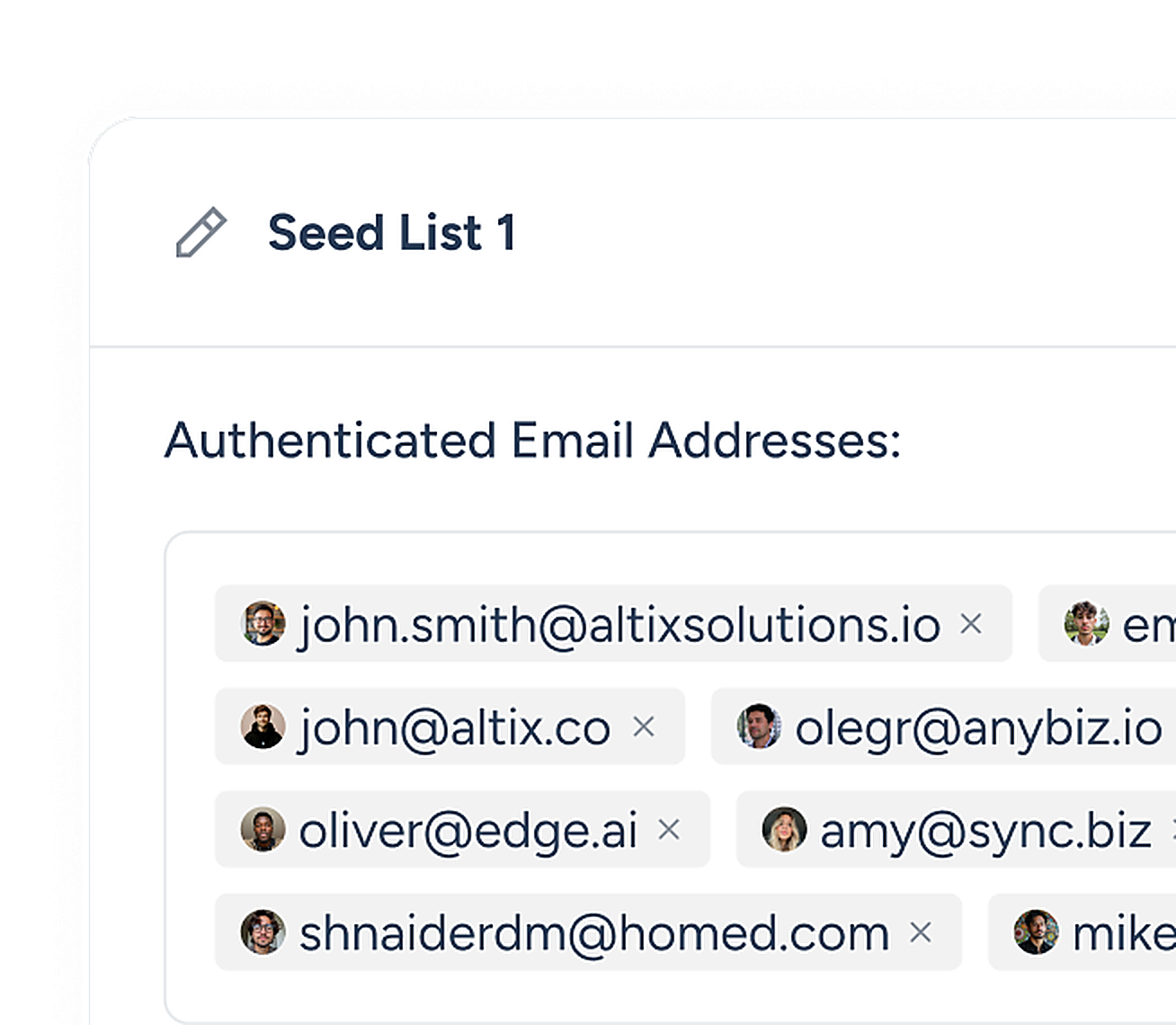Real people, real mailboxes, no fake accounts