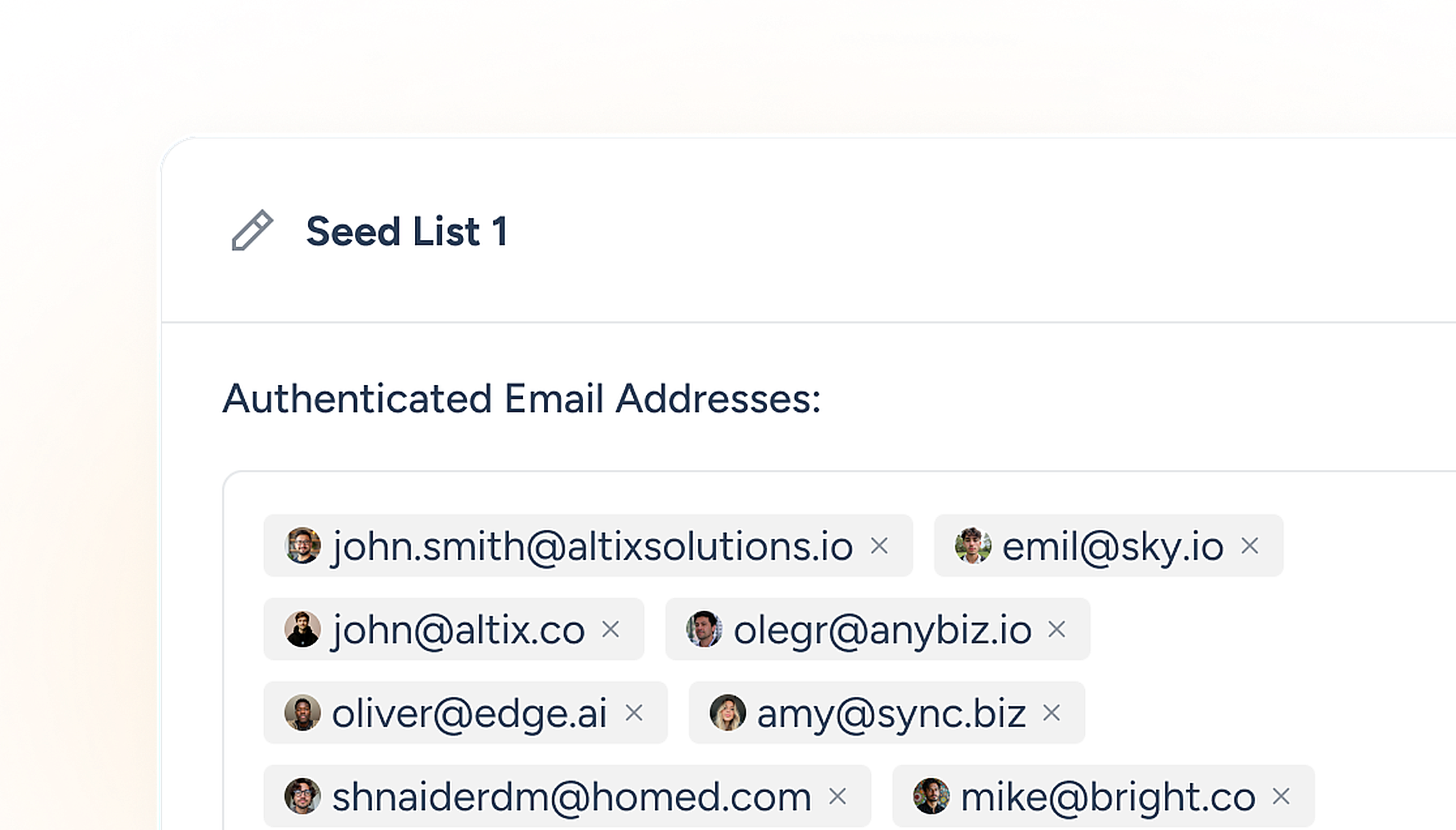 Real people, real mailboxes, no fake accounts