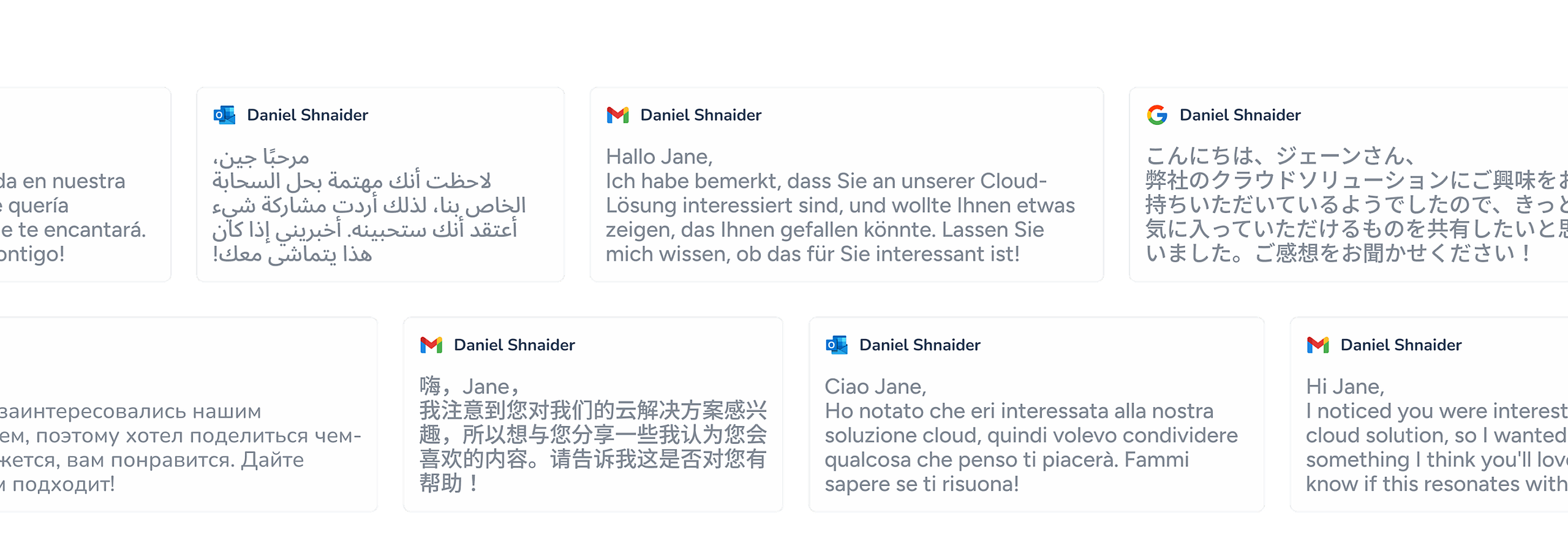 Email warm-up in more than 30 languages